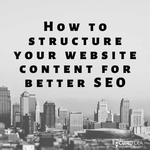 How to structure your website content for better SEO