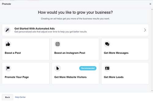 Get started with automated Facebook ads