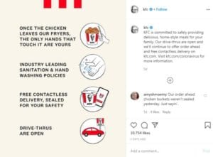 Small businesses need digital marketing similar to KFC on Instagram