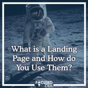 What is a landing page and how do you use them?